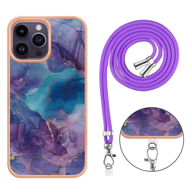 Crossbody Lanyard Cord Phone Case For Samsung Galaxy A16 A05S A13 A14 A15 A23 A24 A25 A32 A33 A34 A35 A54 A55 A73 Strap Cover