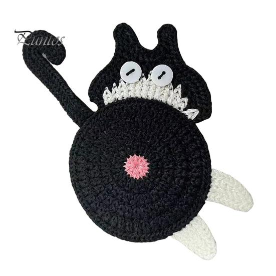 

Підстаканник для напоїв Підстаканники для котів Подарунки для любителів кішок Веселі плетені креативні підставки Милі кавові підстаканники Захист столу для чашок і кухлів