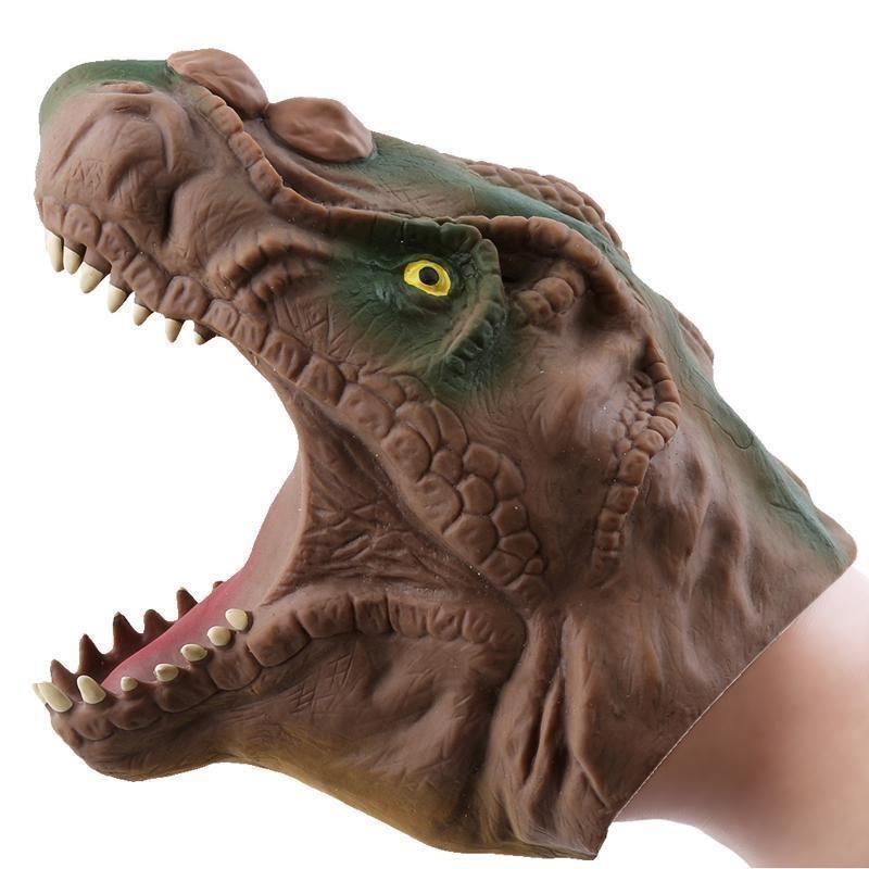 1 Stück Plastikspielzeughandschuhe, Simulations-Dinosaurier-Puppensets, Kreativer Spaßbedarf