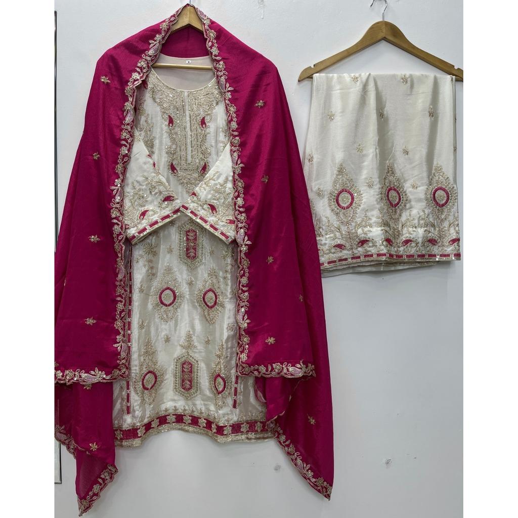Salwar Kameez Pakistanais Indienne Robe Tenue de Soirée Bollywood Designer Costume Palazzo