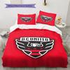 D.C. United Pattern Bedding Set Quilt Cover Pillowcase Home Decor Gift (1 * Duvet Cover + 2 * Pillowcase, Without Core)