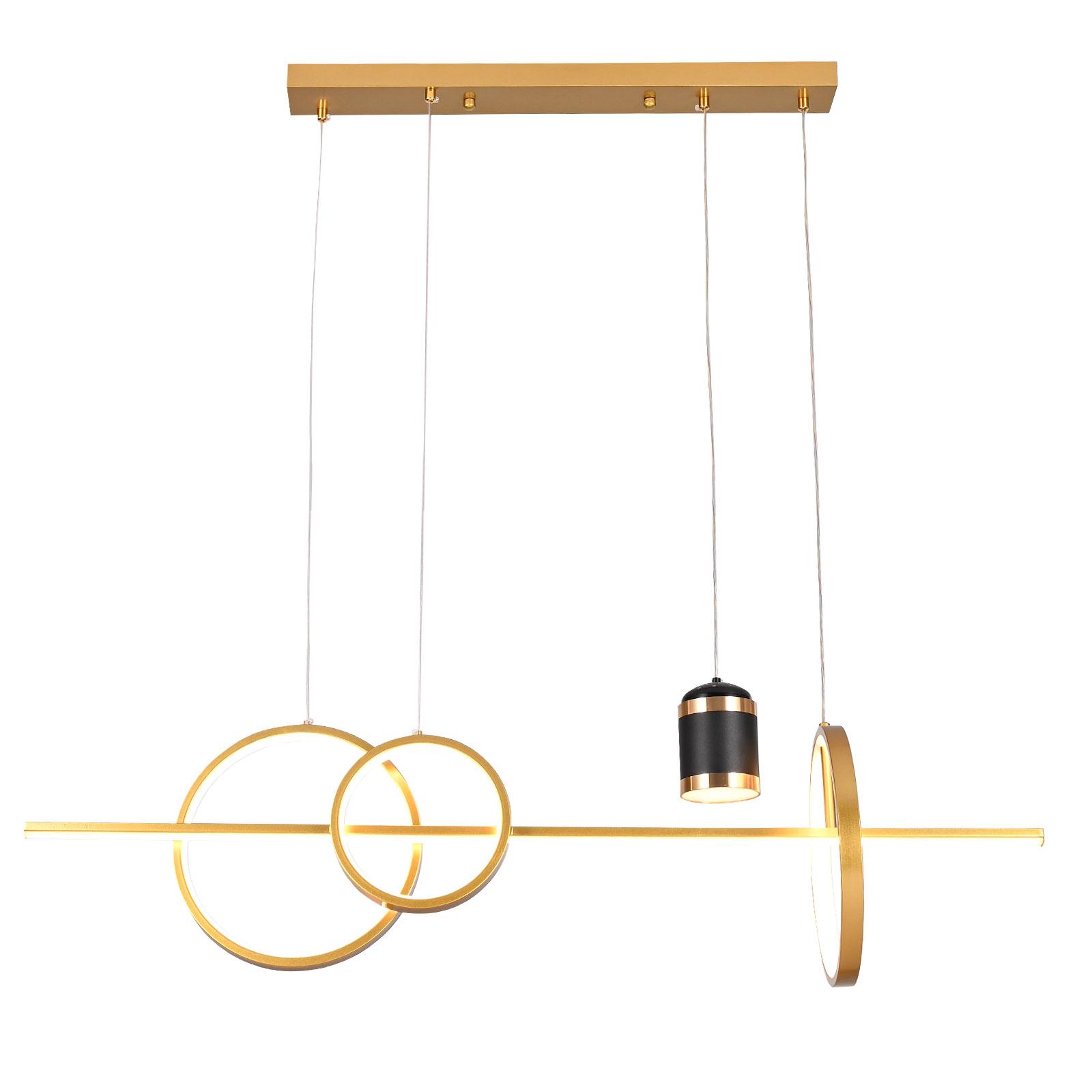 

Круглый светодиодный подвесной светильник для гостиной, кухни, современная подвесная металлическая люстра, светодиодный потолочный светильник с регулируемой яркостью, подвесной светильник, декор комнаты 41-50W