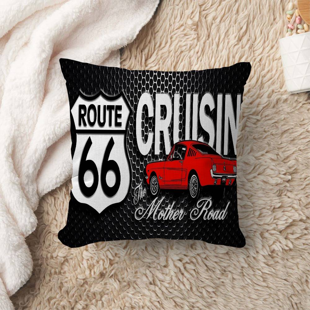 RRoute Office Cushion Pillowcase Car Cushion CoverXCM Lumbar Pillowcase Sofa Pillowcover