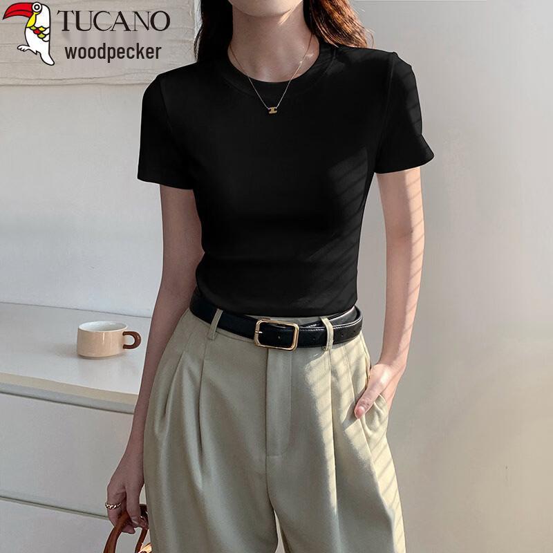 Woodpecker Women s Slim-Fit Half Sleeve T-Shirt XL