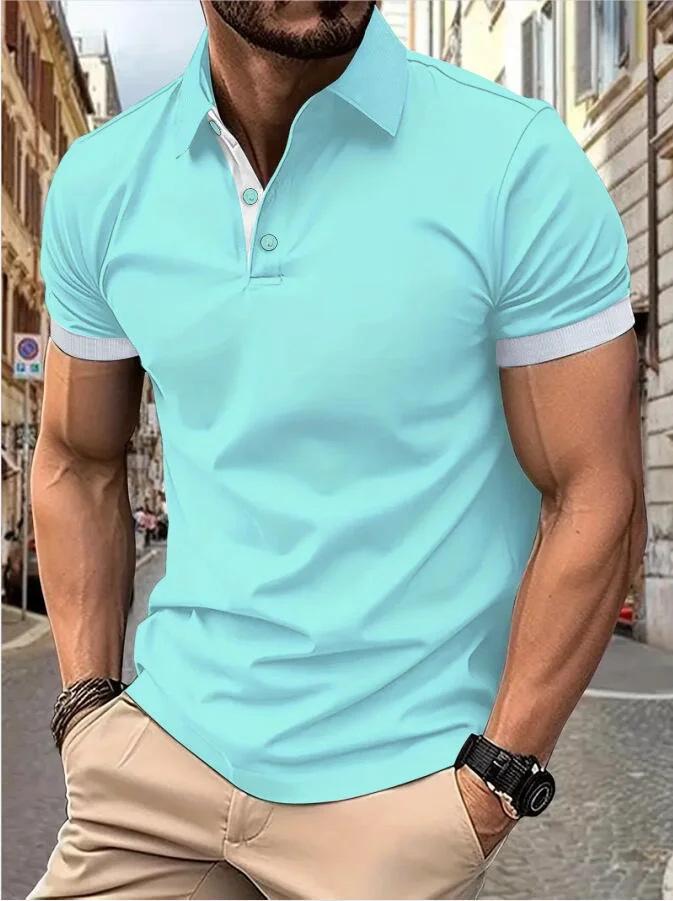 Men's Trendy Short Sleeve Summer Polo Shirt