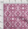 oneOone Cotton Poplin Dark Magenta Fabric Ikat Diy Clothing Quilting Fabric Print Fabric By Yard 42 Inch
