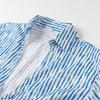2025 Spring Women's European & American Style Casual Striped Linen Shirt and Simple Shorts Set
