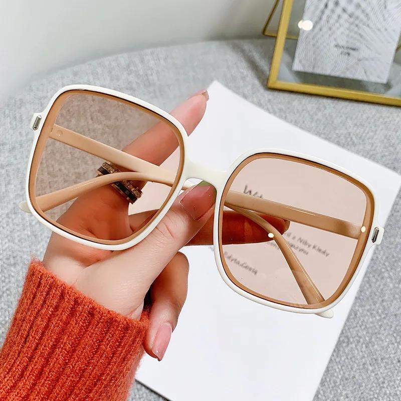 Fashion Gradient Color Sports Sunglasses Men Women's Square Frame Eyewear Sun Glasses Luxury Design Outdoor Oversized Goggle Shades