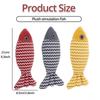 Cat Fish Toy Interactive Simulation Fish Cat Mint Fidget Toys burlap fish cat Grinding Teeth and Claws Self Hi Pet Soothing Toys