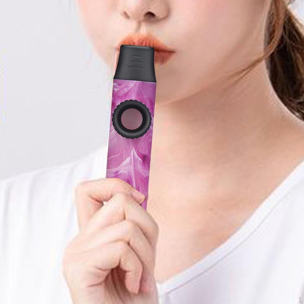 Kazoo Einstellbarer Ton Einfach zu Spielen Musikinstrumente Begleitung mit Lanyard für