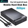 HDD Case 3.5/2.5inch SATA To USB 3.0 Adapter External Hard Drive Disk Enclosure High Speed Adapter for PC Laptop HDD Box Case
