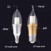LED Candle Chandelier Bulb Light, E14 Small Screw & E27 Base, Living Room Pointed Bulb