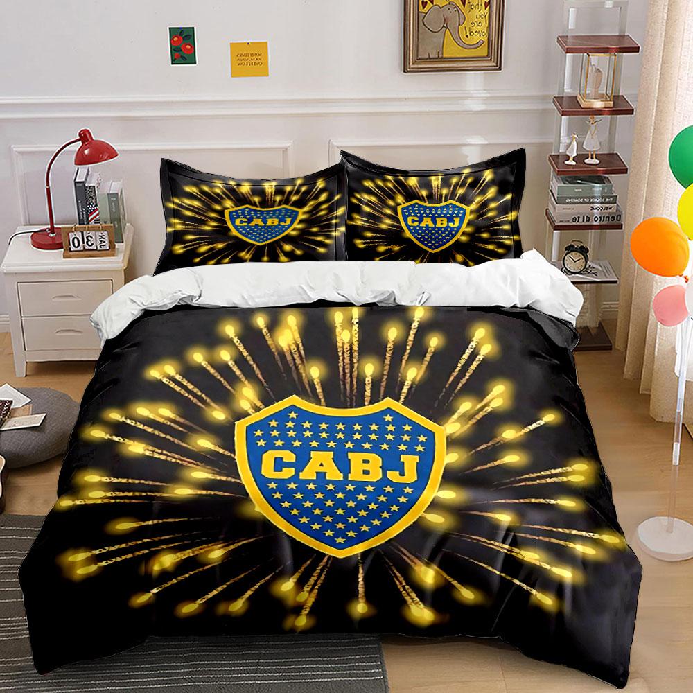 Blue and Yellow Shield Bedding Set Bedding Duvet Cover Set Duvet Cover Pillowcases (1 * Duvet Cover 2 * Pillowcases, without duvet insert)