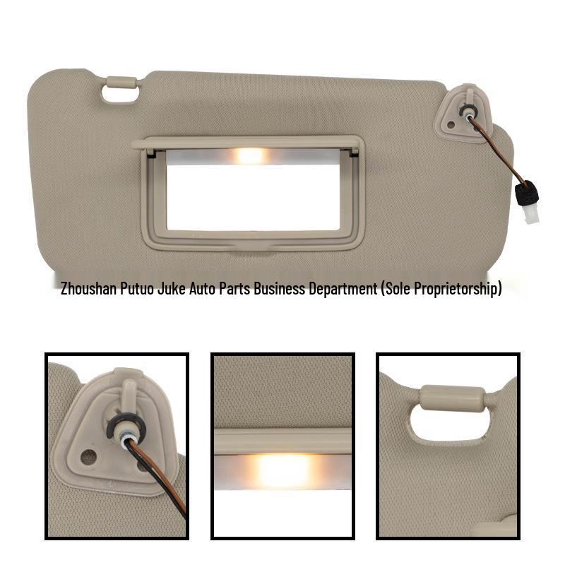 Beige Right Sun Visor for 09-14 Nissan Murano 96401-1AA1B