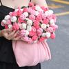 Rose Bouquet Blanket Hand Made Bouquet Nap Blankets Sofa Cover Finished Bouquet Blanket Couple Gift Mother'S Day Manta De Rosas