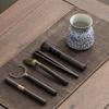 Ru Kiln Twisted Branch Lotus Tea Ceremony Six Gentlemen Set Tea High-grade Ceramic Storage Tube Tea Ceremony Zero with Tea Clip Tea Spoon