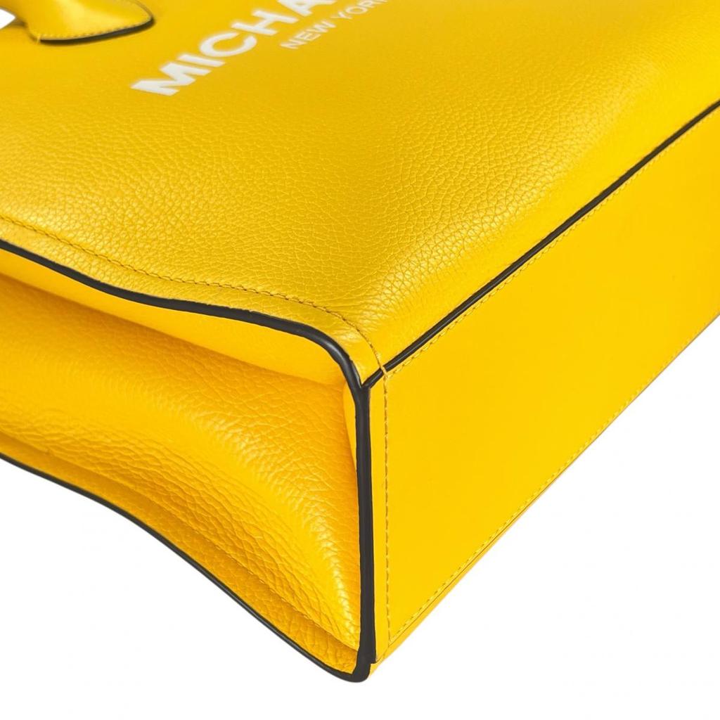 Michael Kors Shoulder Bag Handbag Cowhide Yellow Women Used