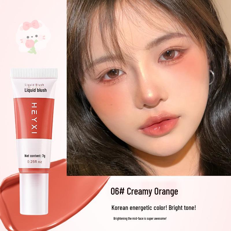 

HEYXI Soft Silky Matte Liquid Blush, Long-Lasting Age-Defying Rouge, 7g