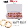 Copper Washer Flat Ring Seal Gasket Set High Hardness