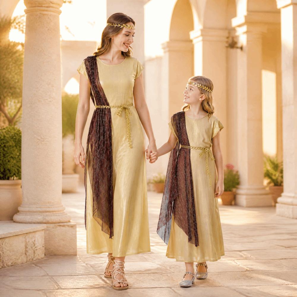 Long Dress Greek Goddess Gown Vintage Style Cosplay Outfit Ancient Greek Gown Halloween Party