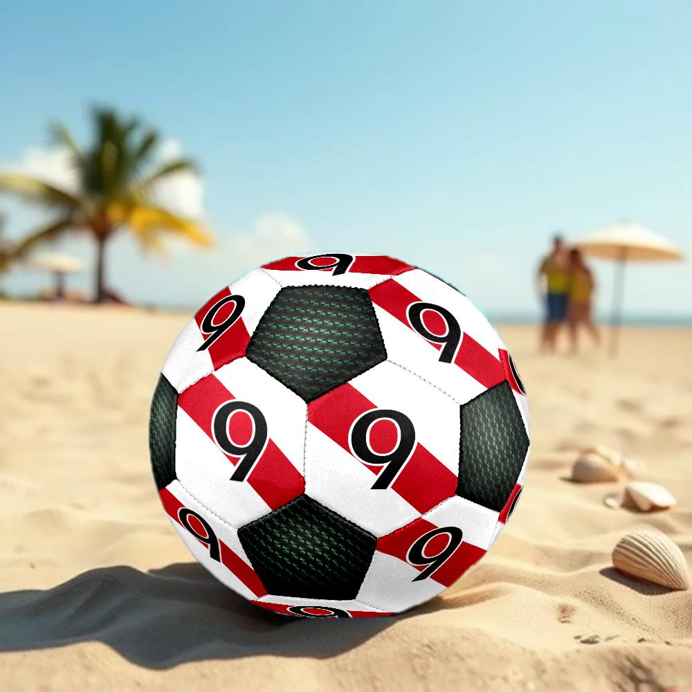 1pc Team Jersey Digital Design  Football Soccer Ball Size 5 Indoor Soccer Ball Fashion Colorful  Backyard Game -Great For Sports Fans Gift