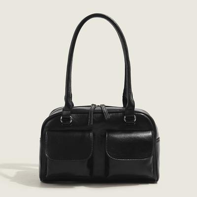 Large Capacity Handbag For Women Korean Retro Minimalist Commuting Underarm Bag New Casual Versatile Ladies Shoulder Bags