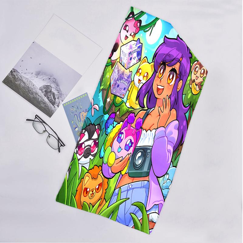 Pixel Game Fashion Beach Towel: Ideal for Summer Adventures Soft, absorbent and quick drying suitable for swimming and bathing