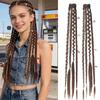 Estensioni Capelli Trecce a Coda di Pesce Intrecciate Stile Bohemien - Parrucca con Clip BB Treccine Box Donna