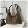 Fashion Korean Version Large Capacity Single Cross-body Bag Women's Handbag Simple Casual Commuting PU Leather Shoulder Tote Bag