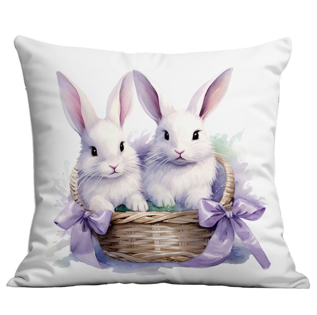 Hot Easter Bunny Purple Series Pillow Case with Pillow Case with A Variety of Pillow Covers Available