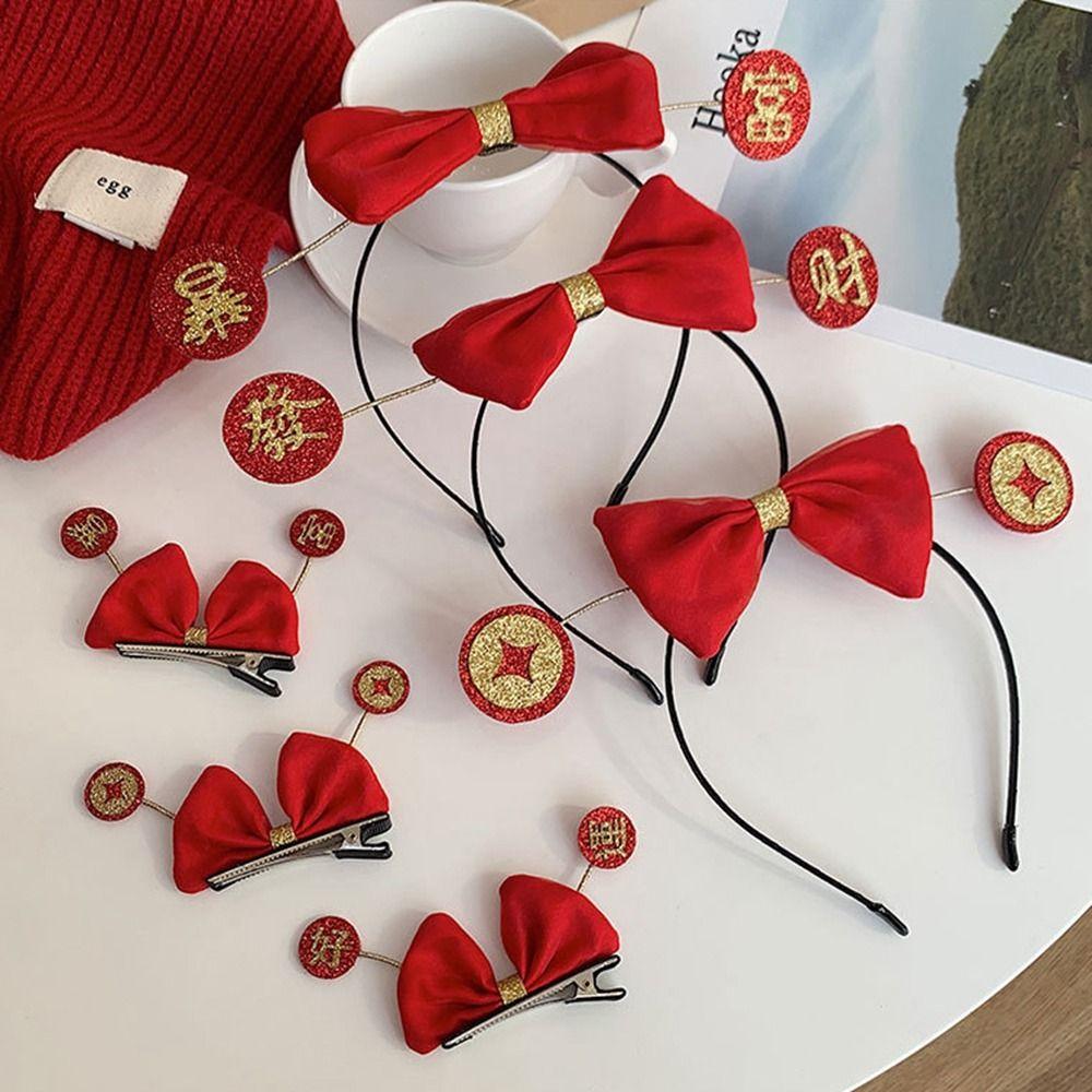 Haarspange im chinesischen Stil Kinderhaaraccessoires Haarnadel im chinesischen Stil Schleife Stirnband Schleife Haarspange