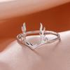 Cazador Elk Antler Rings for Women Girls Jewelry Stainless Steel Animal New In Rings Anniversary Birthday Gift Wholesale 2026