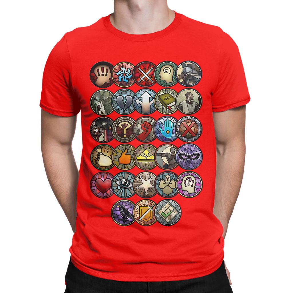Inquisition Dialogue Wheel Icons Graphic 100 Cotton Tshirt Dragon Age Tops Tees For Unisex