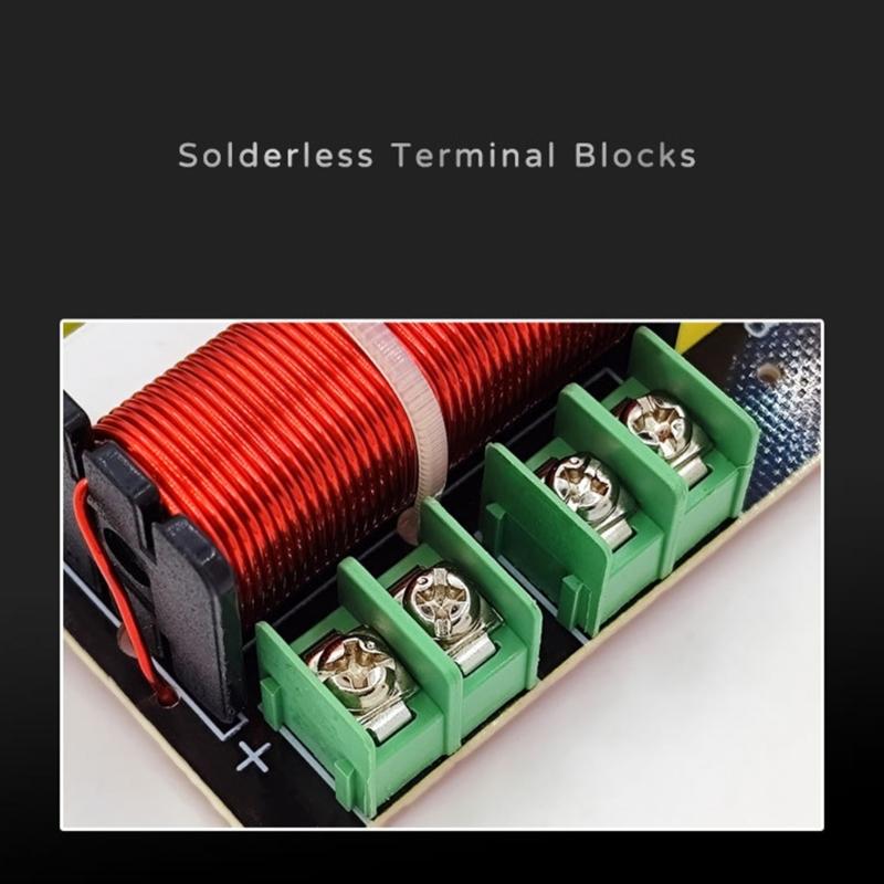 Professional Grade Speaker Crossover with Double Filtering Magenta 2 Crossover 3.3uF/3uF 2 Speaker Crossover for DIY