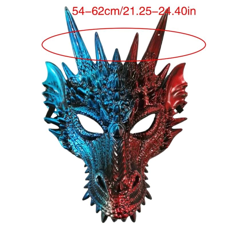 Dragon Mask For Kids Adults Festival Party, Halloween Dragon Cosplay Mask Dragon's Head Mask Halloween Dragon Costume