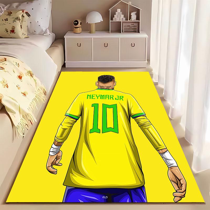 Yellow Football Jersey Design Suitable As a Non-slip Mat for the Living Room or Bedroom Sofa