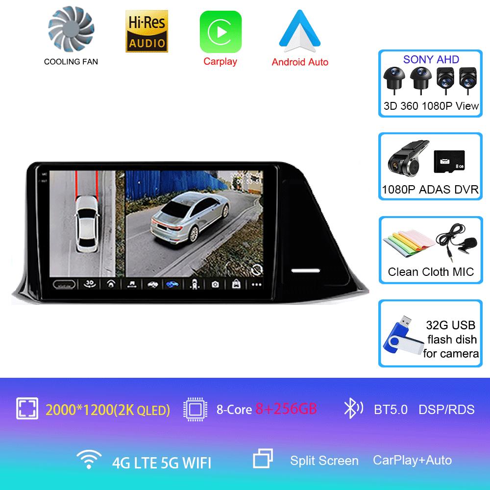 Car Radio Android 14 Carplay For Toyota C-HR CHR 2016 2017 2018 2019 2020 Multimedia Video Player Navigation Stereo GPS 2din DSP