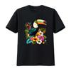 Vibrant Toucan Lover Mens T Shirt Tropical Rainforest Bird Design Perfect for Nature Enthusiasts Ideal Lovers Vintage Washed