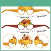 Thanksgiving Turkey Pumpkin Paper Glasses Photo Booth Props For Kids And Adults