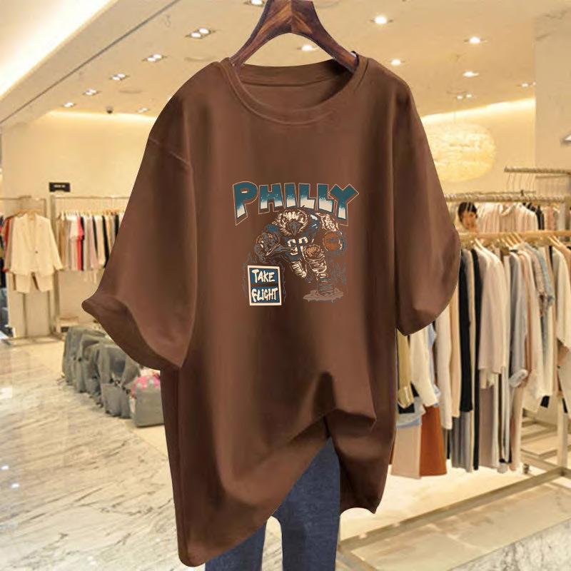 

White T-shirt women s short-sleeved pure cotton loose 2025 new inner bottom round neck half-sleeved t-shirt black top XXXL