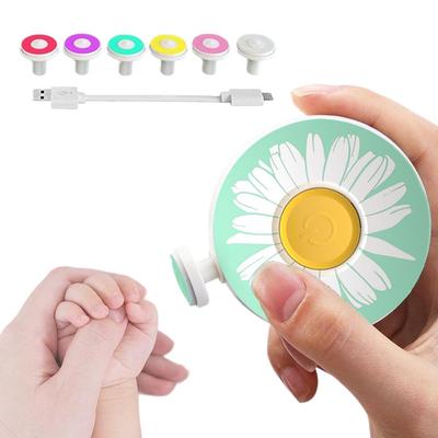 קובץ ציפורניים חשמלי וקוצץ לתינוק עם טעינת USB ומתאים לתינוקות ומבוגרים, כבל Type-C, (ירוק)
