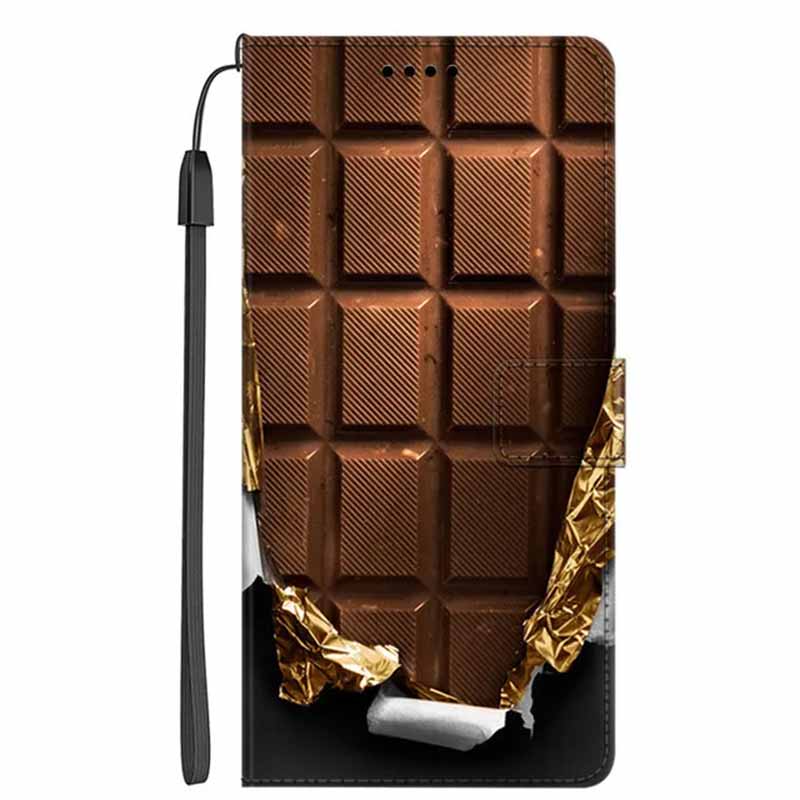 Luxury Leather Phone Case For Samsung Galaxy A56 A36 A26 A16 Cartoon Wolf Flip Cover For A36 A26 A 56 A16 PU Stand Holder Funda
