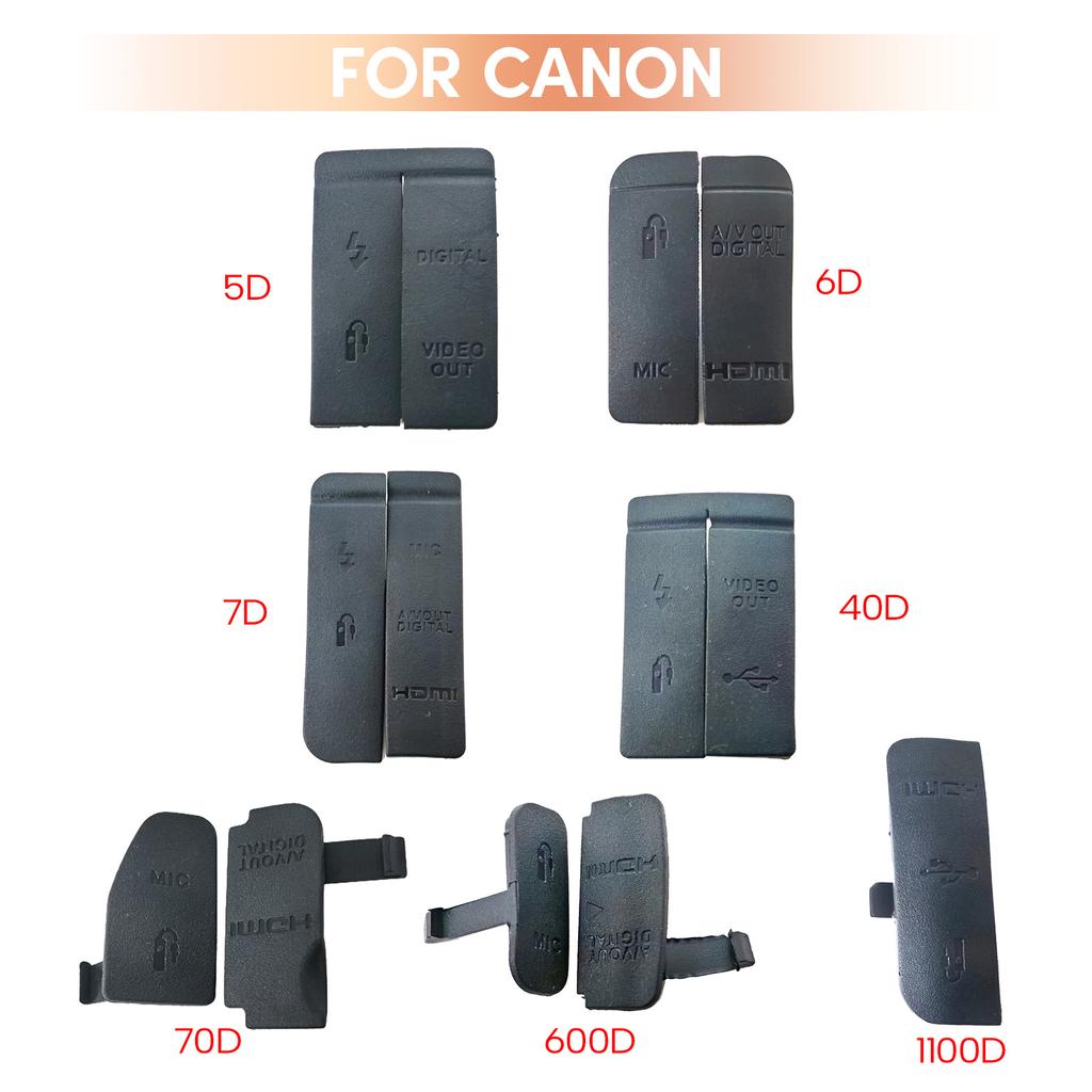 Capac USB Mufă miniatură din cauciuc pentru 600D 40D 1100D 5D 70D 6D 7D Capac portului de ieșire video pentru cameră Dop rezistent la praf