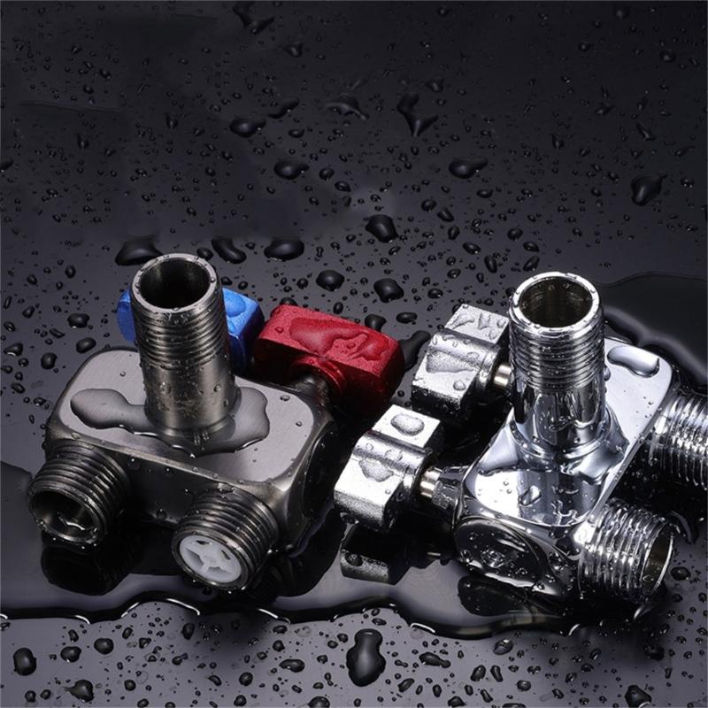 Manual Double Outlet Brass Sprayer for Bathroom Hygienes Pet Care and Laundry Threaded Valves with Leakproof Structure