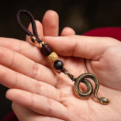 Sternzeichen Schlange Geschenk - Mystischer Anhänger - Hochwertiges Messing - 11,1 cm - Einzigartiges Accessoire