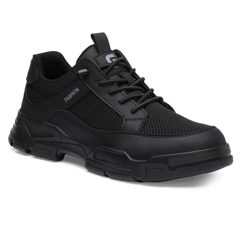 New Labor Insurance Shoes Men's Summer Breathable Fashion Anti-piercing Safety Shoes Steel Bag Head Anti-smashing Comfortable Work Shoes