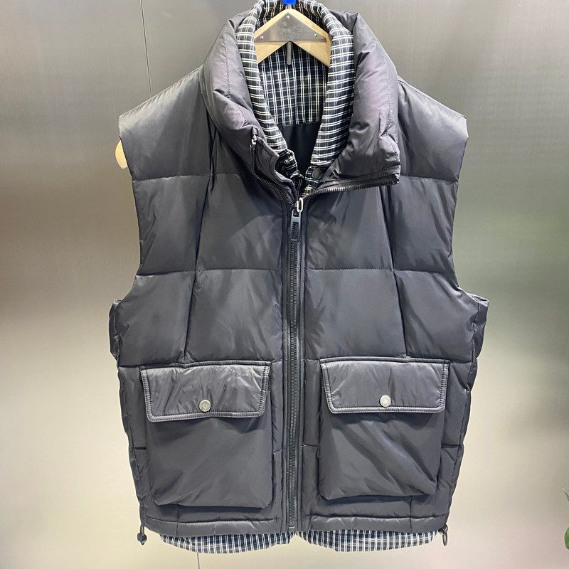 Clearance Foreign Trade Surplus Men's Casual Thickened down Vest for Autumn and Winter, Cold-Proof Sports Sleeveless Jacket