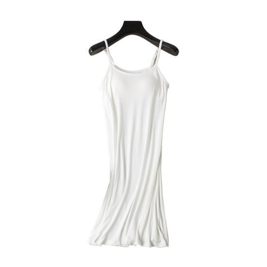 Built-in Dry Five Soft Modal Slip Bra Cap (black, Gray, White)