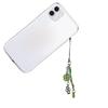 Grass Leaf Bead Pendant Phone Charm Hangings Rope Sweet Phone Chain Strap Bag Decoration Lanyard Keychain Accessory