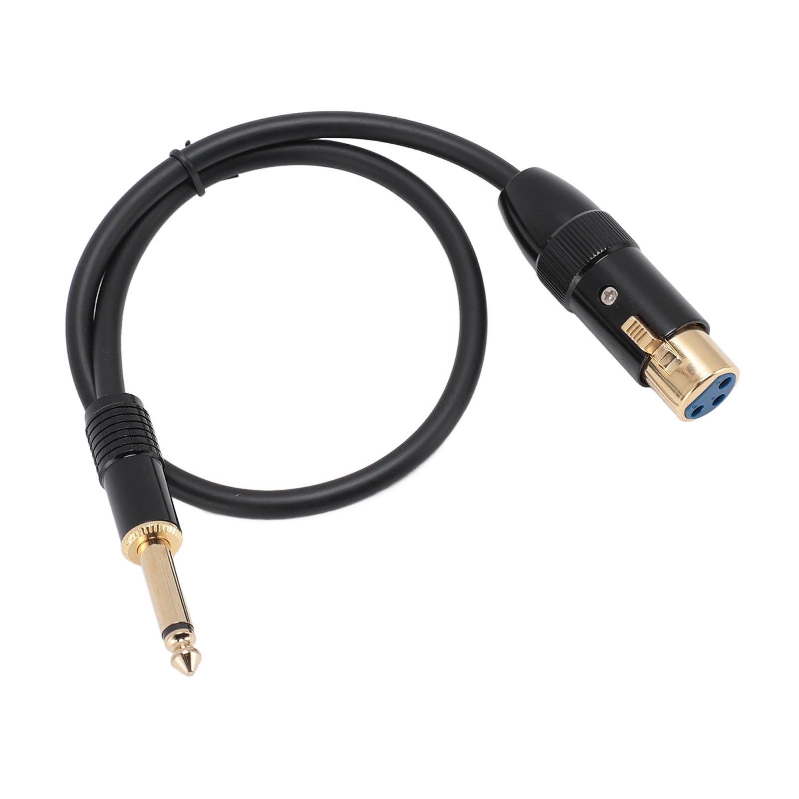 

Кабель XLR гнездо - 6,35 мм моно штекер Позолоченный разъем Гнездо XLR 14 дюймов Моно джек Микрофон